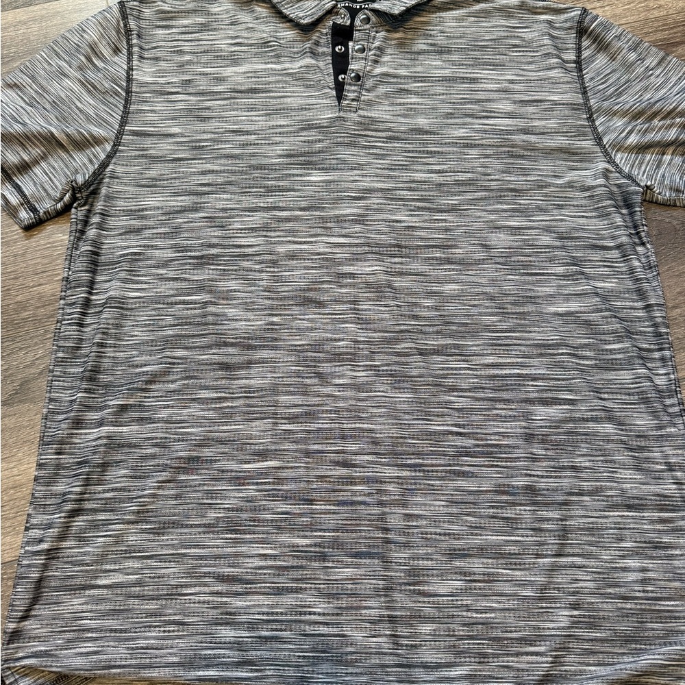 BKE Men's Black and Gray Polo Shirt